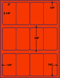 US3040-2''x3 1/4''-12 up on a 8 1/2" x 11" label sheet.