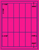 1,000 Fluorescent Pink Laser Only sheets with Permanent adhesive