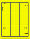 1,000 Fluorescent Yellow Laser Only sheets with Permanent adhesive