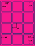 1,000 Fluorescent Pink Laser Only sheets with Permanent adhesive