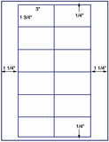 1,000 Uncoated White Matte Inkjet or Laser sheets with Permanent adhesive