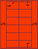 US3080-3''x1 3/4''-12 up on a 8 1/2" x 11" label sheet.