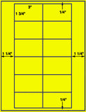 US3080-3''x1 3/4''-12 up on a 8 1/2" x 11" label sheet.
