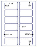 1,000 Uncoated White Matte Inkjet or Laser sheets with Permanent adhesive