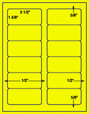 US3100-3 1/2''x1 5/8''-12 up on a 8 1/2" x 11" label sheet.