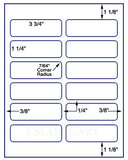 1,000 Uncoated White Matte Inkjet or Laser sheets with Permanent adhesive