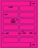 US3101-3 3/4''x1 1/4''-12 up on a 8 1/2" x 11" label sheet.