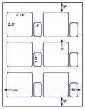 1,000 Uncoated White Matte Inkjet or Laser sheets with Permanent adhesive