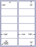 1,000 Uncoated White Matte Inkjet or Laser sheets with Permanent adhesive