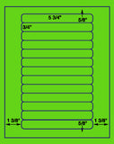 US3130-5 3/4''x3/4''-13 up on a 8 1/2" x 11" label sheet.