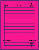 1,000 Fluorescent Pink Laser Only sheets with Permanent adhesive