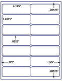 1,000 Uncoated White Matte Inkjet or Laser sheets with Permanent adhesive