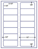 1,000 Uncoated White Matte Inkjet or Laser sheets with Permanent adhesive
