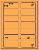 1,000 Fluorescent Orange Laser Only sheets wtih Permanent adhesive