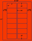 US3161-3''x1.5''-14 up on a 8 1/2"x11" label sheet.