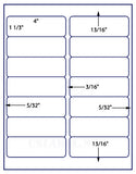 1,000 Uncoated White Matte Inkjet or Laser sheets with Permanent adhesive