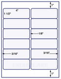 US3102-4''x11/2''-12 up #5197 on 8.5"x11"label sheet.