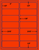 US3200-4''x1 1/2''-14 up # 5159 on a 8.5"x11" label sheet.