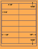 US3230-4 1/8''x1 7/16''-14 up on a 8 1/2"x11" label sheet.