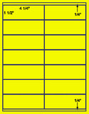 1,000 Fluorescent Yellow Laser Only sheets with Permanent adhesive