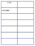 1,000 Uncoated White Matte Inkjet or Laser sheets with Permanent adhesive