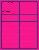1,000 Fluorescent Pink Laser Only sheets with Permanent adhesive