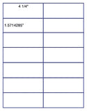 US3241-4 1/4''x1.571''-14 up on a 8 1/2"x11" label sheet.