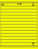 1,000 Fluorescent Yellow Laser Only sheets with Permanent adhesive