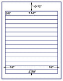 1,000 Uncoated White Matte Inkjet or Laser sheets with Permanent adhesive