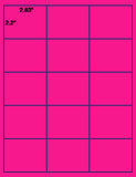 1,000 Fluorescent Pink Laser Only sheets with Permanent adhesive