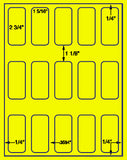 1,000 Fluorescent Yellow Laser Only sheets with Permanent adhesive