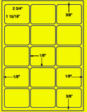 US3340-2 3/4''x1 15/16''-15 up on a 8 1/2"x11" label sheet.