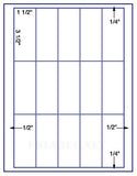 1,000 Uncoated White Matte Inkjet or Laser sheets with Permanent adhesive