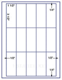US3360-1 1/2''x3 1/2''-15 up on a 8 1/2"x11" label sheet.
