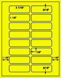 1,000 Fluorescent Yellow Laser Only sheets with Permanent adhesive