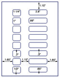 1,000 Uncoated White Matte Inkjet or Laser sheets with Permanent adhesive