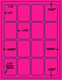 1,000 Fluorescent Pink Laser Only sheets with Permanent adhesive