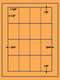 US3384-1 3/4''x2 1/2''-16 up on a 8 1/2"x11" label sheet.