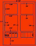 US3387-3 3/8''x2 13/16''-16 up on a 8 1/2"x11"label sheet.