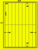 US3390-5.375''x.875''-18 up on a 8.5"x11" label sheet.