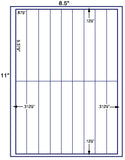 US3390-5.375''x.875''-18 up on a 8.5"x11" label sheet.