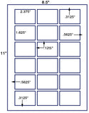 US3397-2.375''x1.625''-18 up on a 8.5"x11" label sheet.