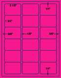 1,000 Fluorescent Pink Laser Only sheets with Permanent adhesive