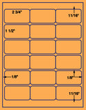 1,000 Fluorescent Orange Laser Only sheets wtih Permanent adhesive