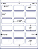 1,000 Uncoated White Matte Inkjet or Laser sheets with Permanent adhesive