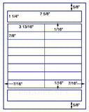 1,000 Uncoated White Matte Inkjet or Laser sheets with Permanent adhesive