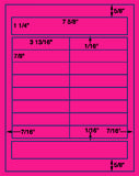 US3403-7 5/8'' x 1 1/4''-18 up on a 8 1/2"x11" label sheet.