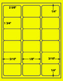 US3404-2 5/8''x1 3/4''-18 up on a 8 1/2"x11" label sheet.
