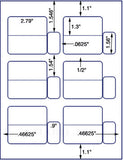 1,000 Uncoated White Matte Inkjet or Laser sheets with Permanent adhesive