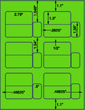 US3405-2.79''x1.3''-18 up on a 8 1/2" x 11" label sheet.